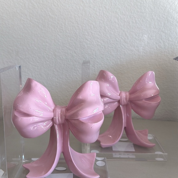 Other - Pink Bow Coquette Book ends